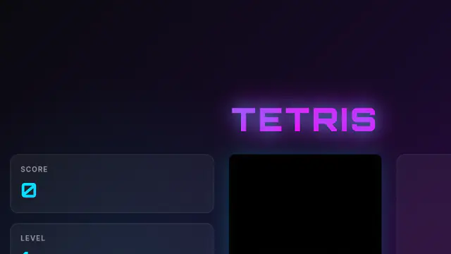 Claude Code Tetris game preview