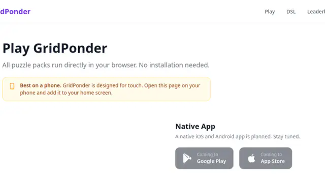 GridPonder game preview