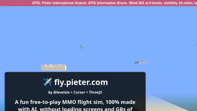 Pieter Flight Simulator game preview